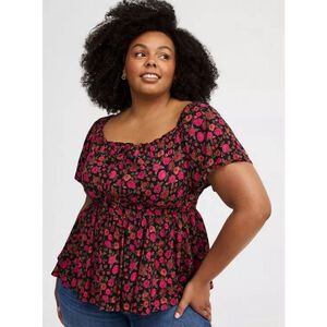 Torrid Flutter Sleeve Blouse Size L (0X)